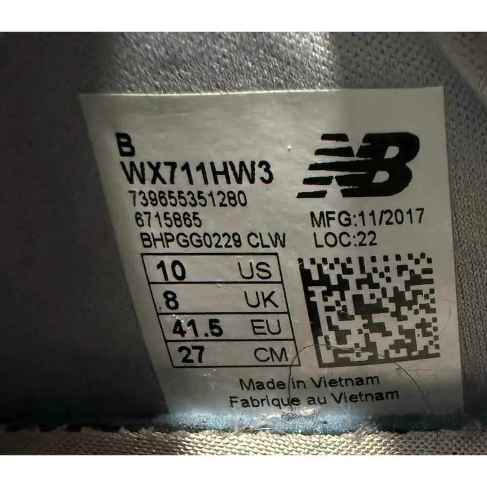 New Balance 711v3 Cush+ Running Training Shoes, Grey & Pink, Women's Size 10